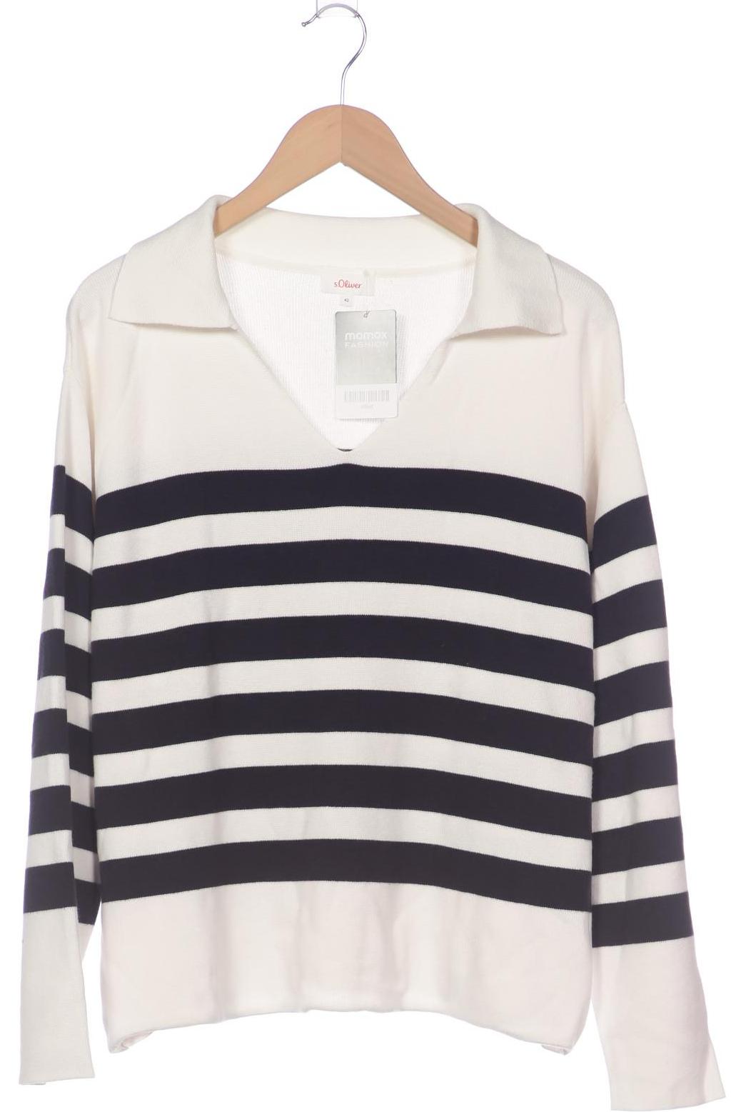 

s.Oliver Damen Pullover, weiß, Gr. 42