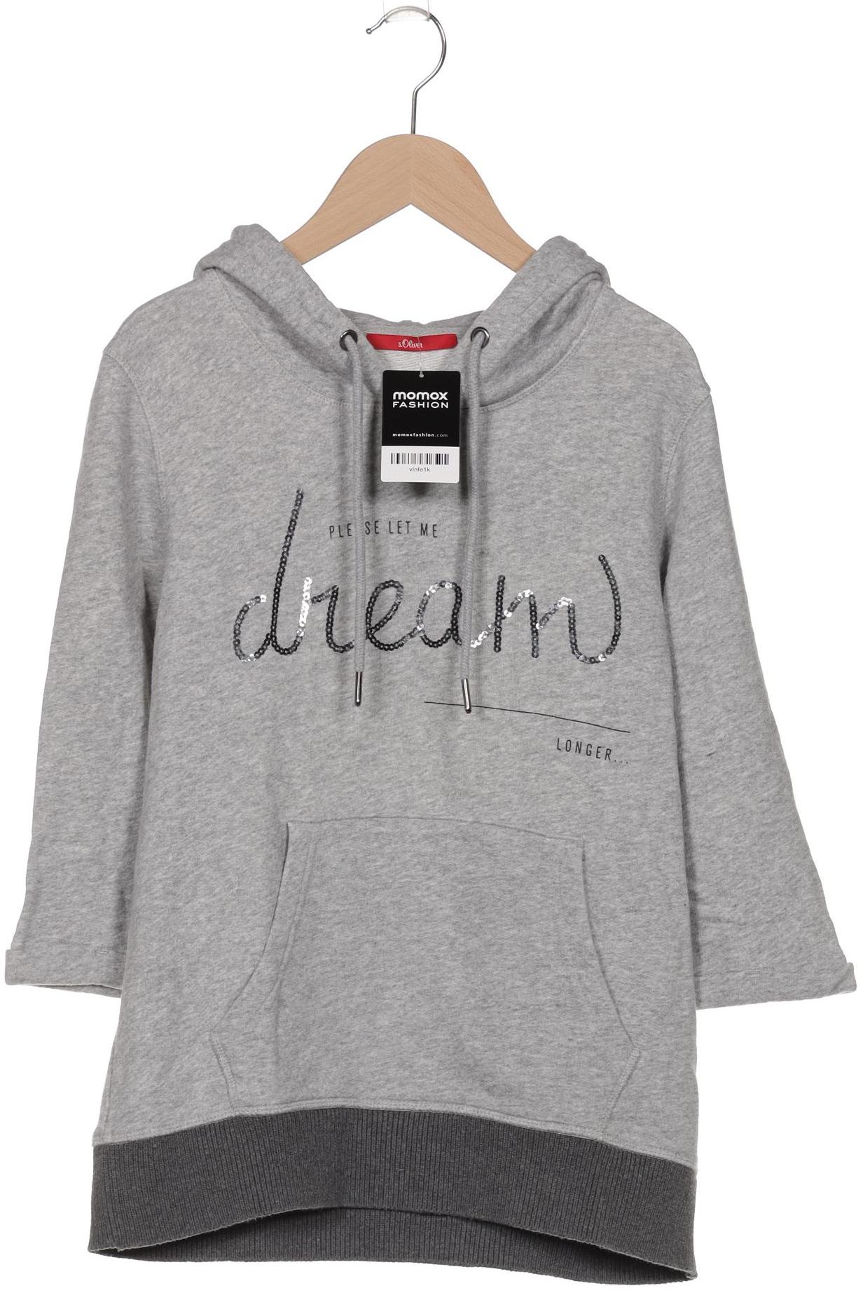 

s.Oliver Damen Kapuzenpullover, grau, Gr. 36