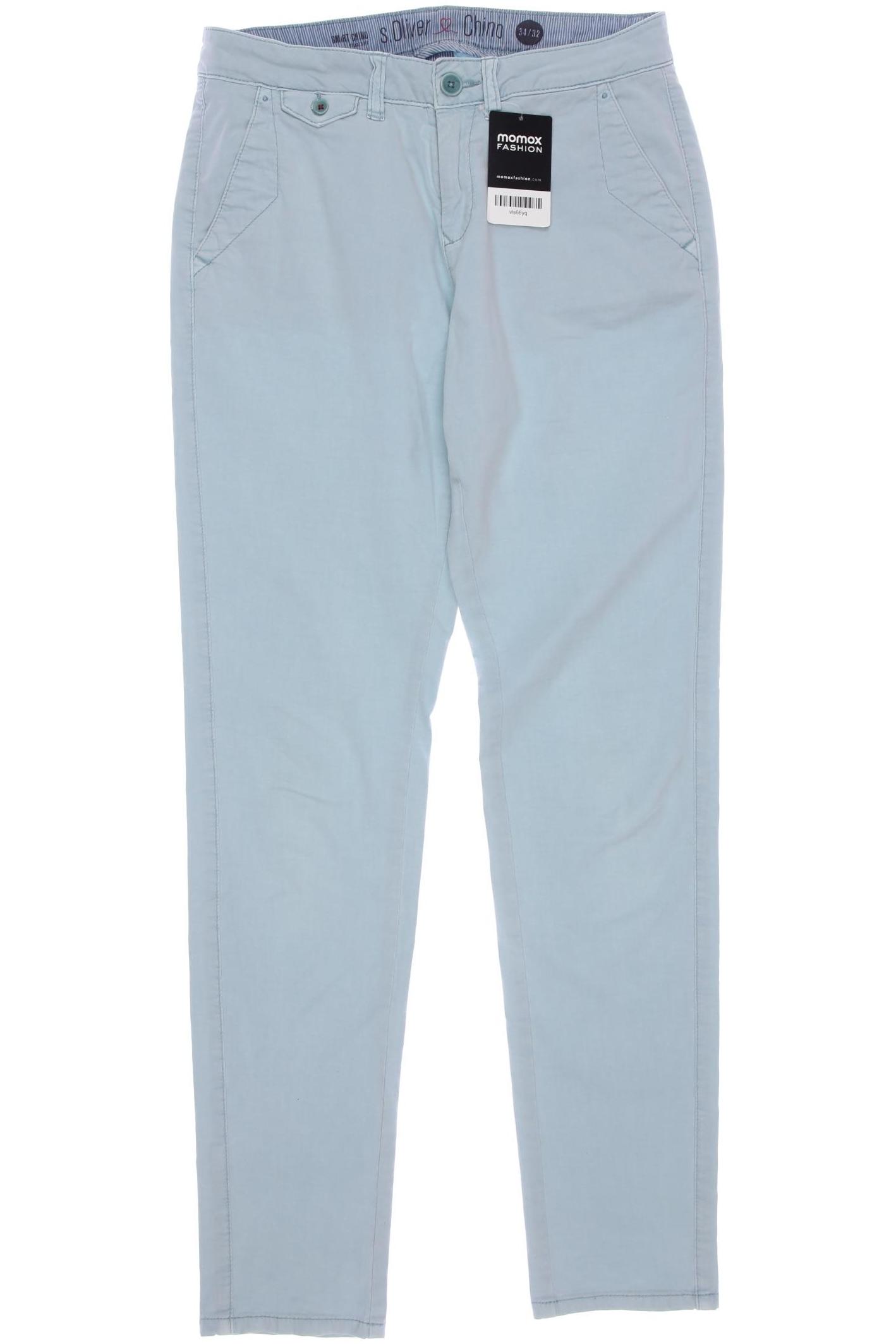 

s.Oliver Damen Stoffhose, hellblau, Gr. 34