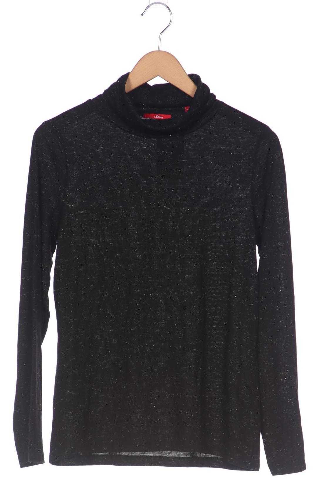 

s.Oliver Damen Langarmshirt, schwarz, Gr. 42