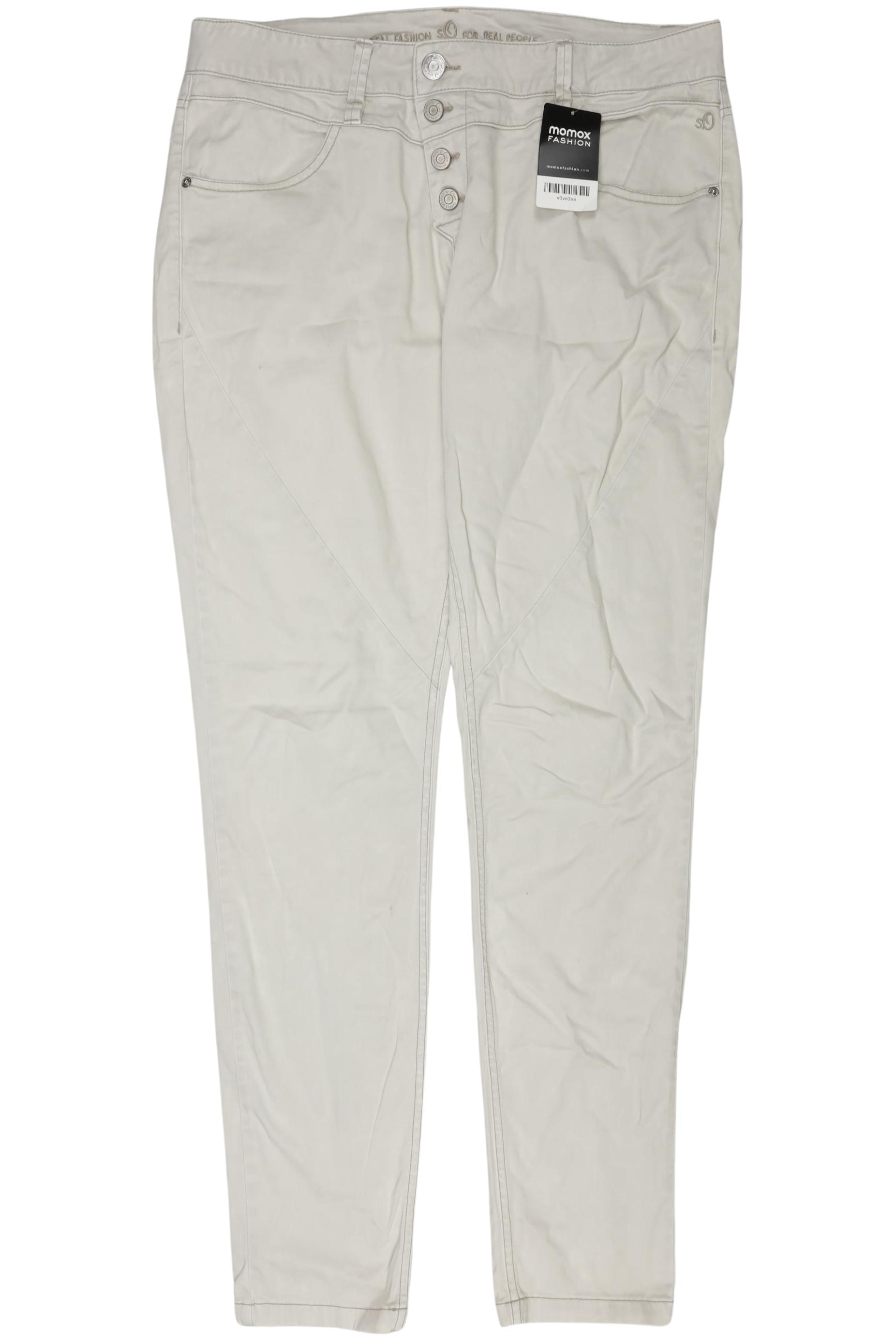 

s.Oliver Damen Stoffhose, cremeweiß, Gr. 34