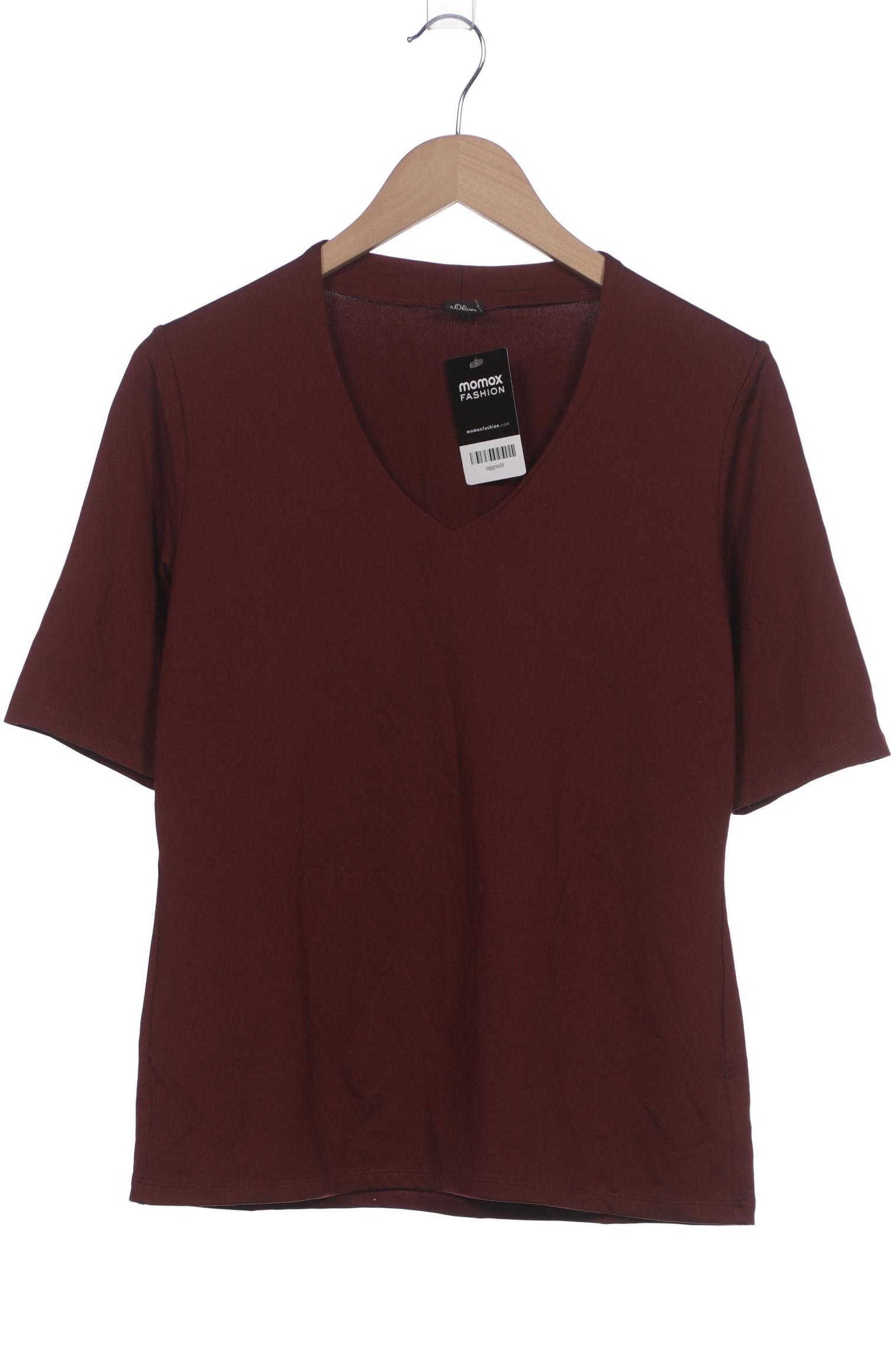

s.Oliver Damen T-Shirt, bordeaux, Gr. 42