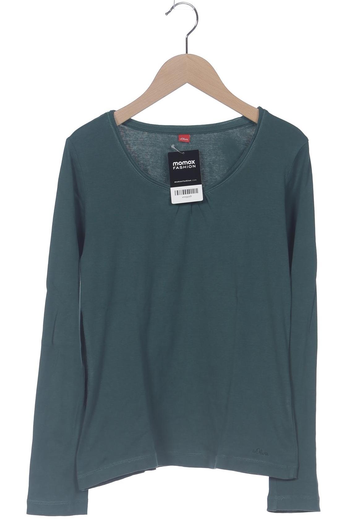 

s.Oliver Damen Langarmshirt, grün, Gr. 38