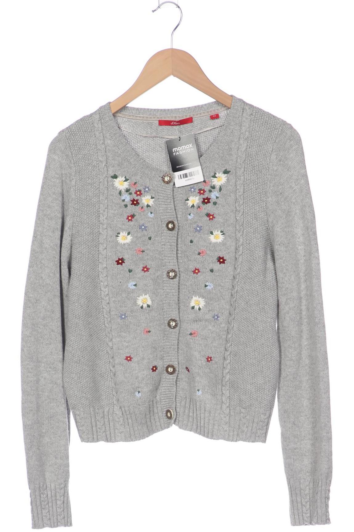 

s.Oliver Damen Strickjacke, grau, Gr. 42