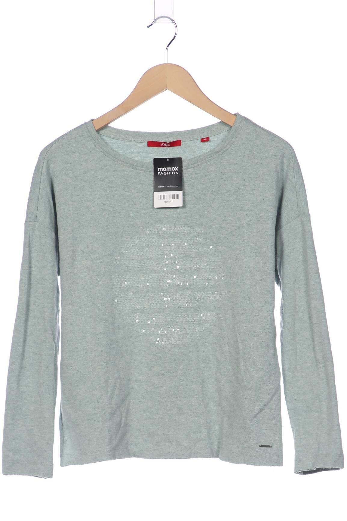 

s.Oliver Damen Langarmshirt, grün, Gr. 38