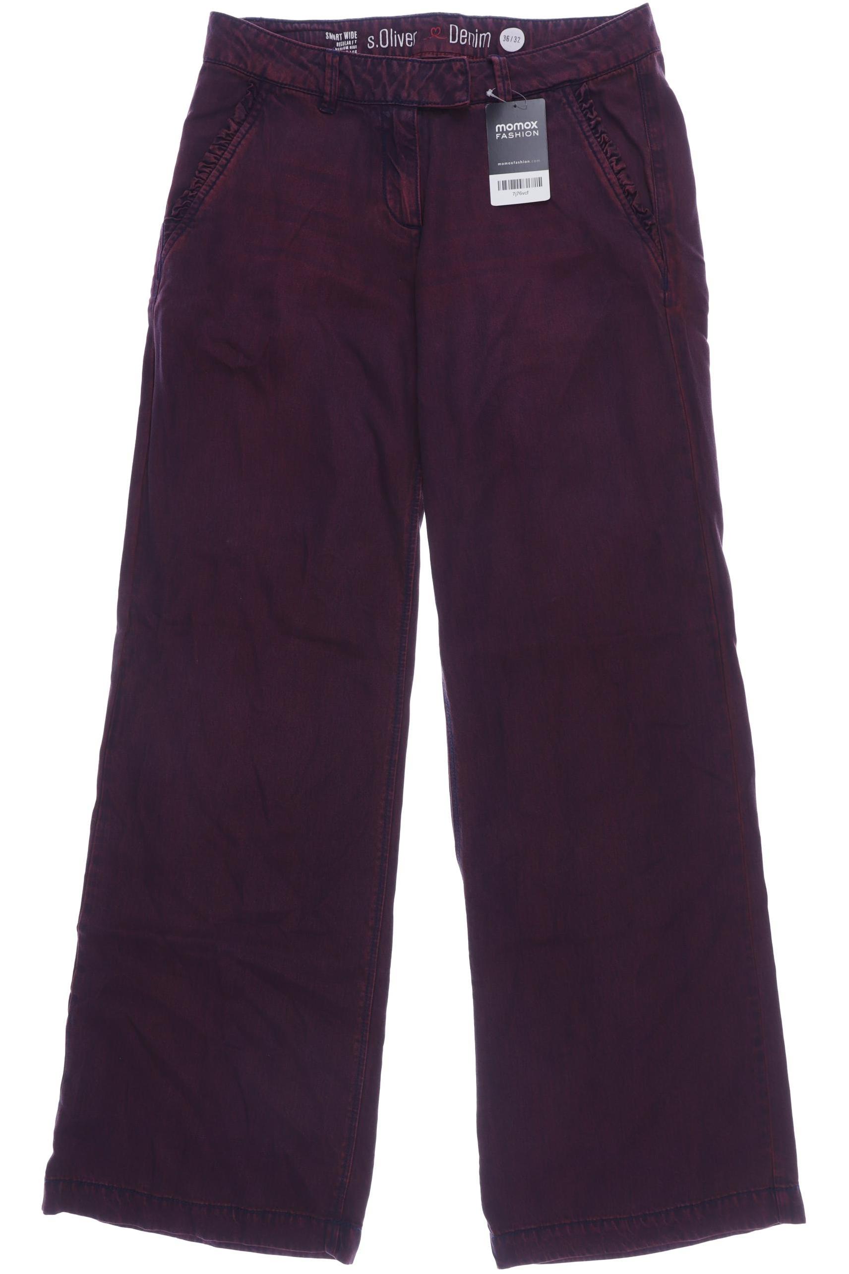 

s.Oliver Damen Jeans, bordeaux