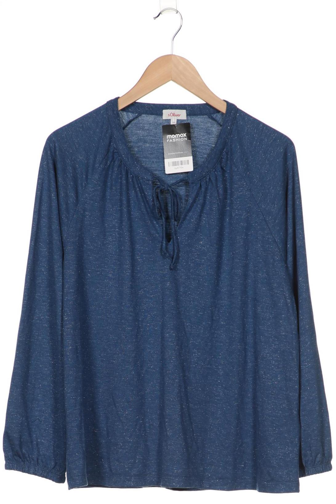 

s.Oliver Damen Langarmshirt, blau