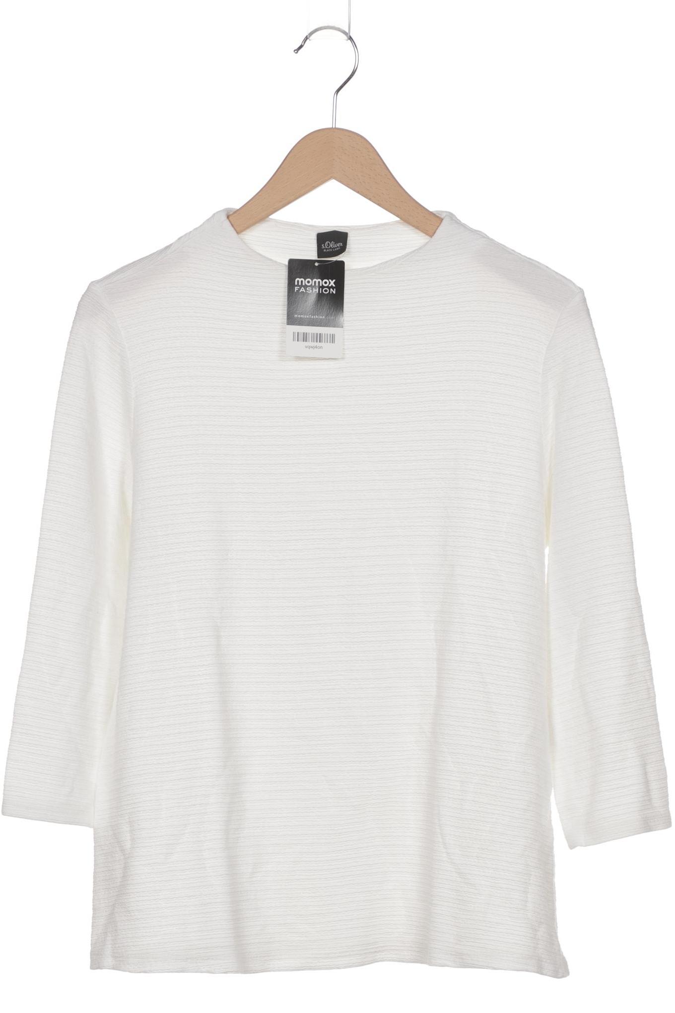 

s.Oliver Damen Langarmshirt, weiß, Gr. 42