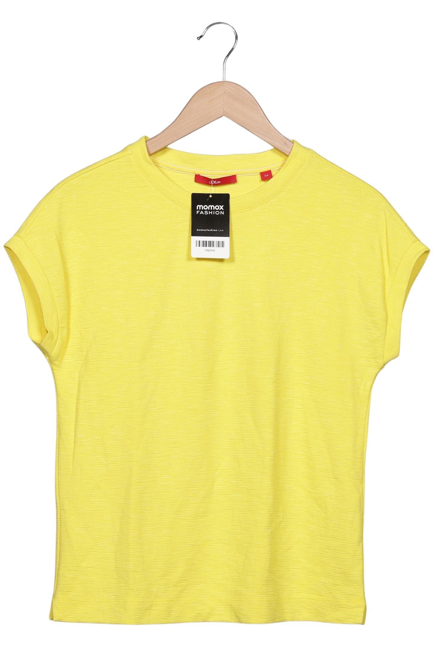 

s.Oliver Damen T-Shirt, gelb, Gr. 34