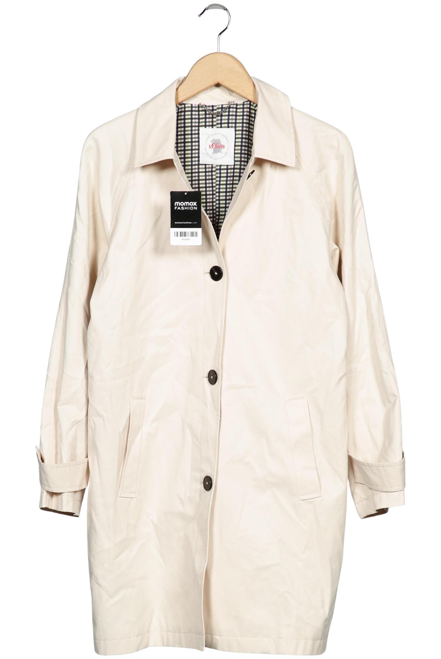 

s.Oliver Damen Mantel, cremeweiß, Gr. 38