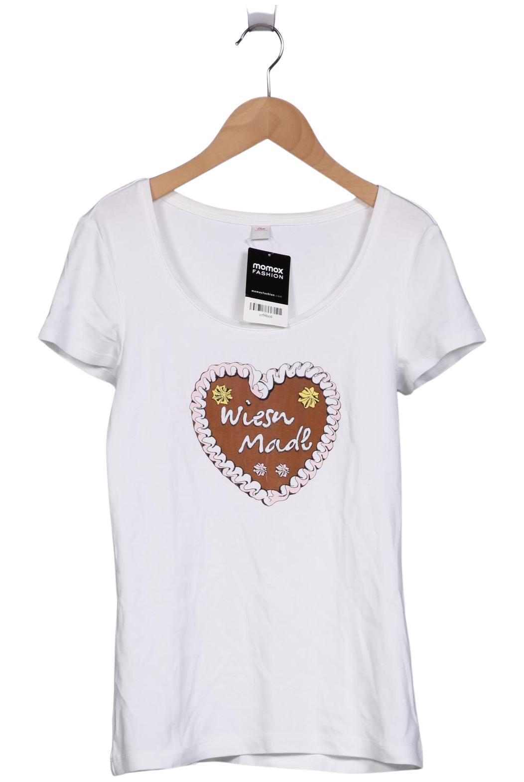 

s.Oliver Damen T-Shirt, weiß, Gr. 38