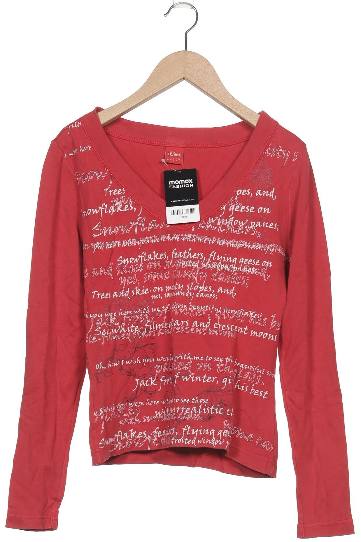 

s.Oliver Damen Langarmshirt, rot, Gr. 36