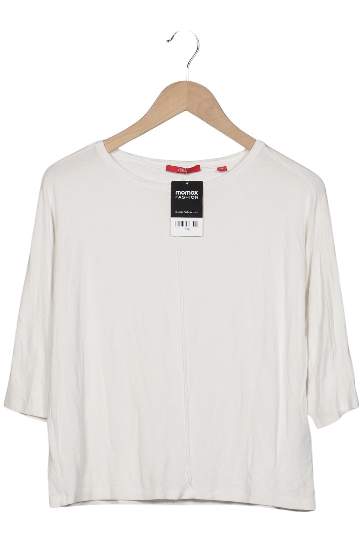

s.Oliver Damen Langarmshirt, weiß, Gr. 38