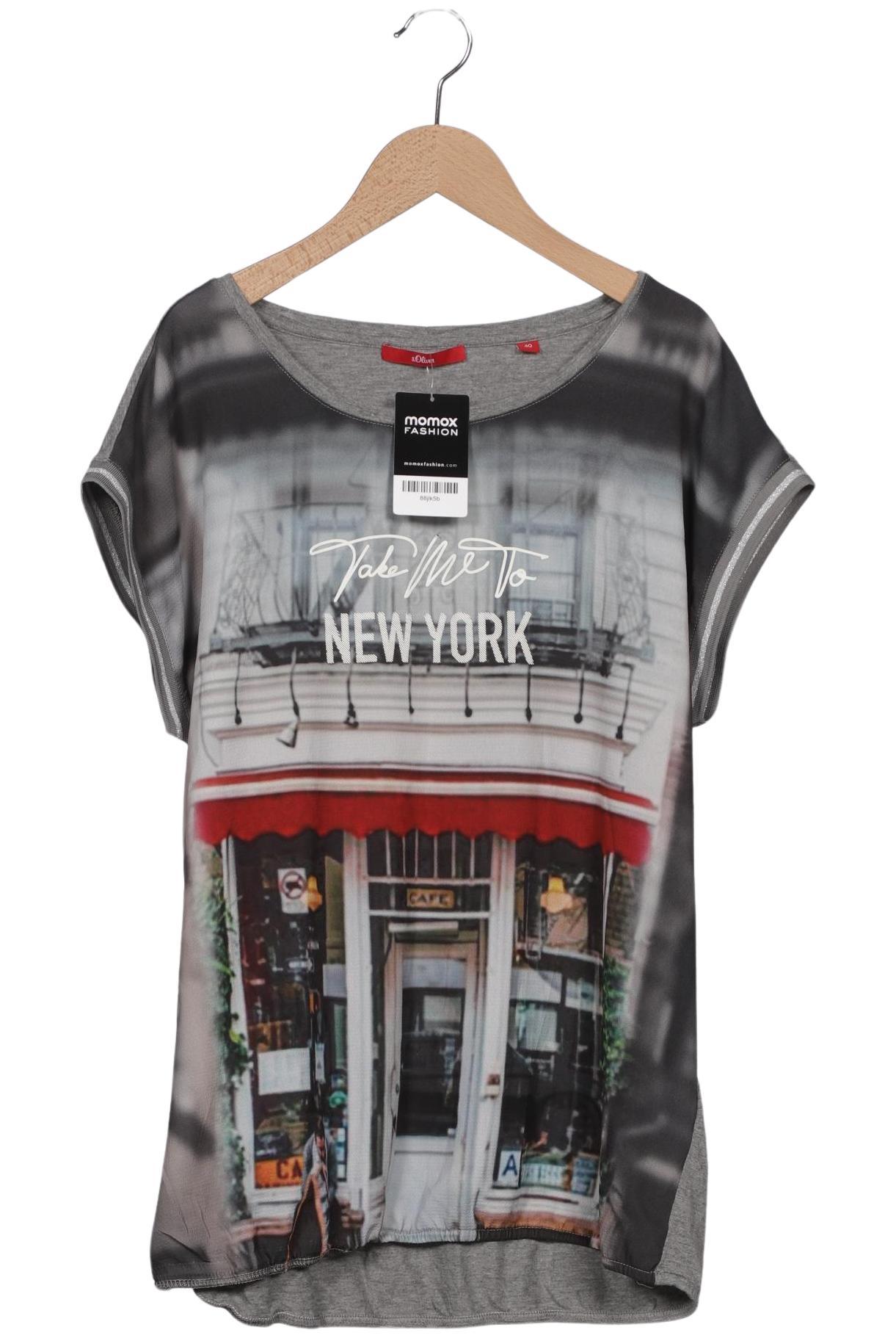 

s.Oliver Damen T-Shirt, grau, Gr. 40