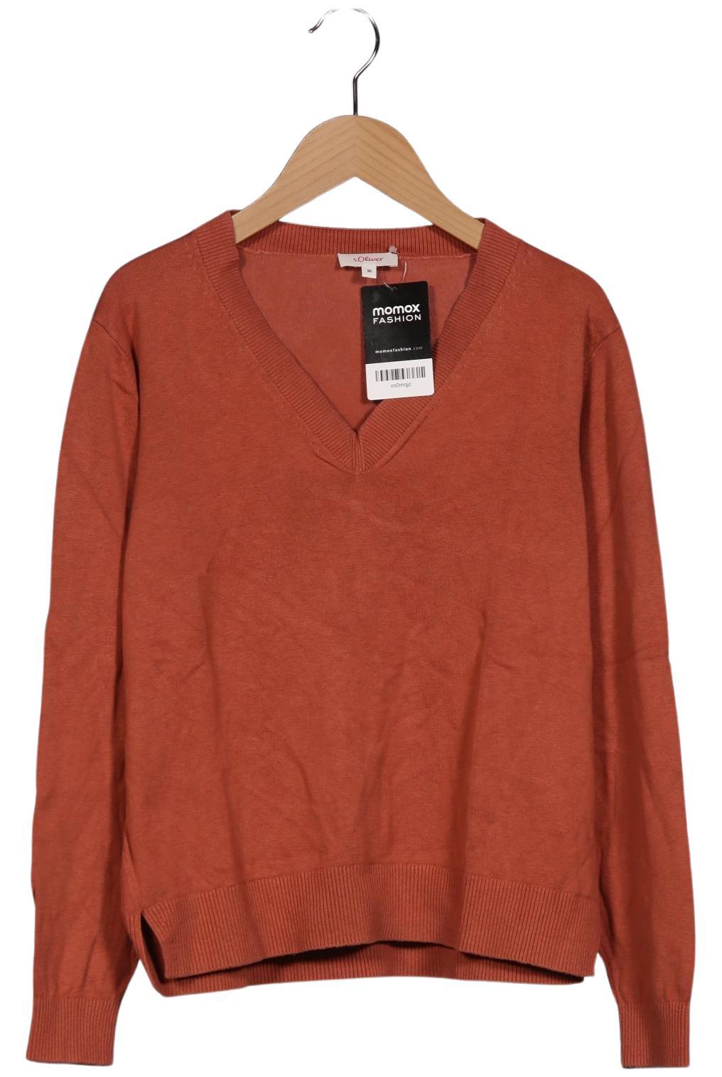 

s.Oliver Damen Pullover, orange, Gr. 36