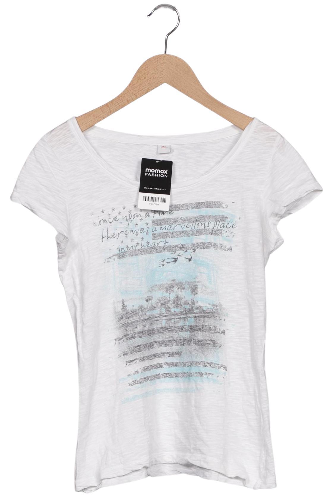 

s.Oliver Damen T-Shirt, weiß, Gr. 34