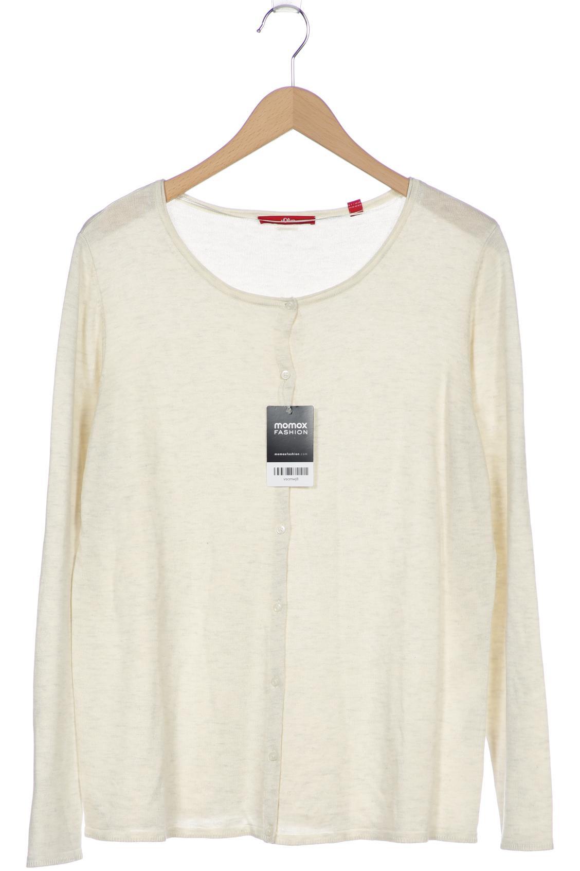 

s.Oliver Damen Strickjacke, cremeweiß