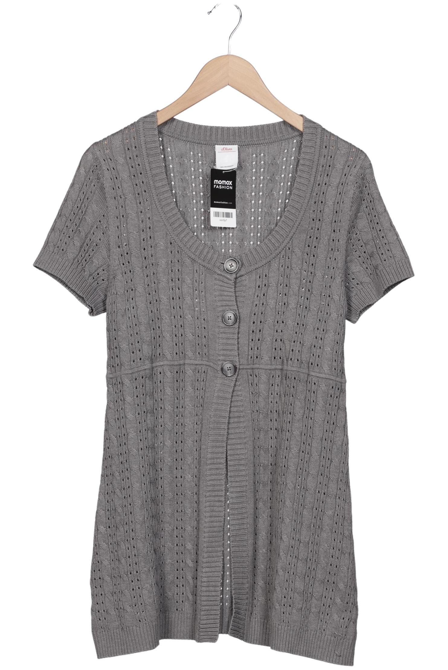 

s.Oliver Damen Strickjacke, grau, Gr. 44