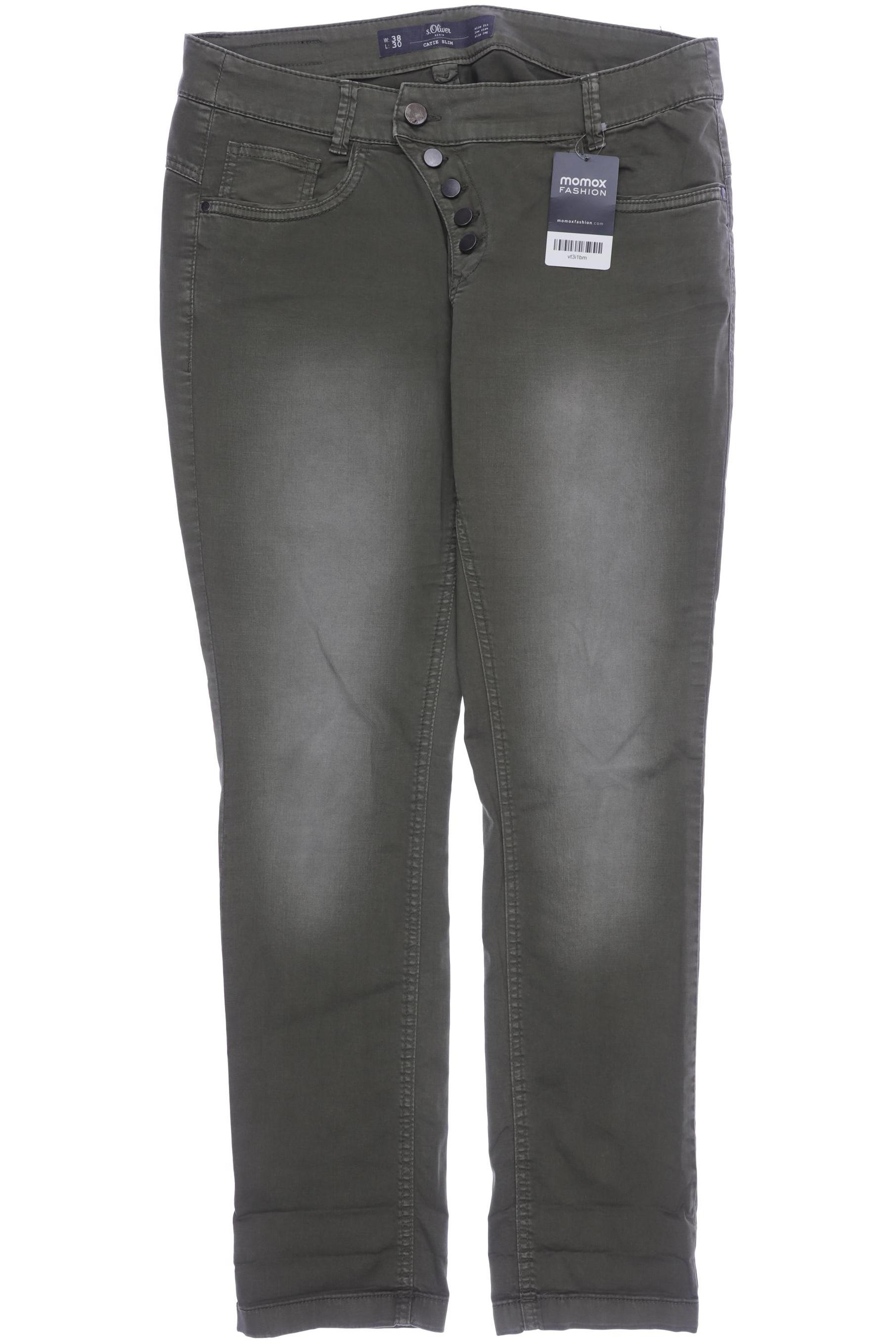 

s.Oliver Damen Stoffhose, grün, Gr. 38