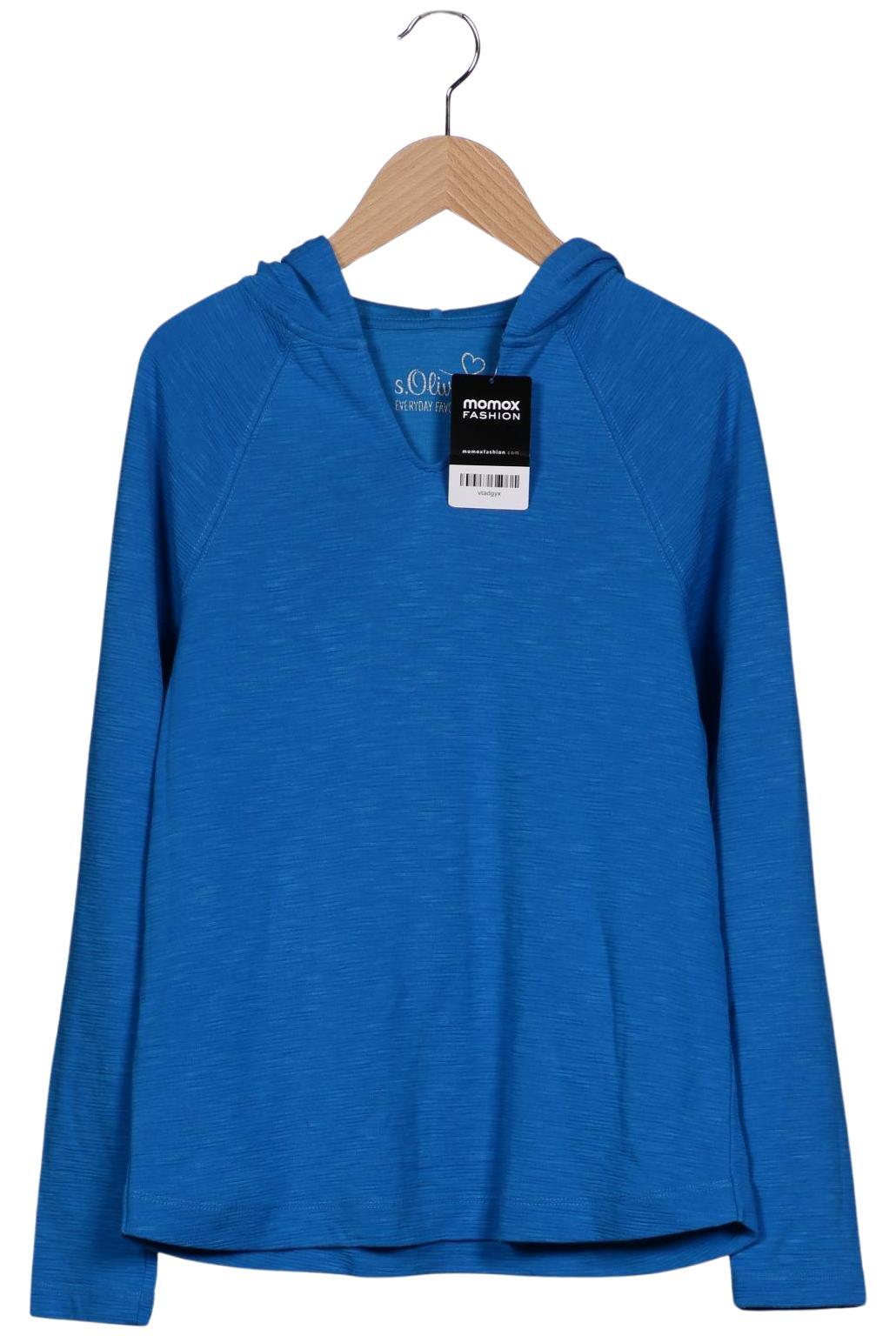 

s.Oliver Damen Kapuzenpullover, blau, Gr. 36