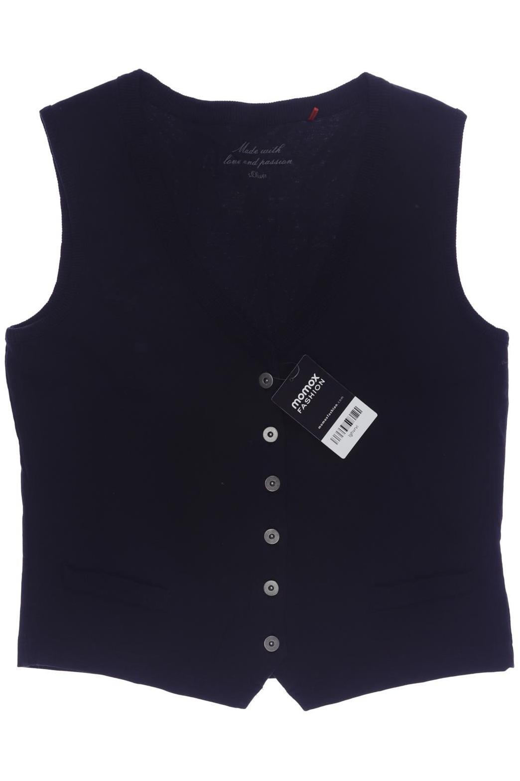 

s.Oliver Damen Weste, schwarz, Gr. 42