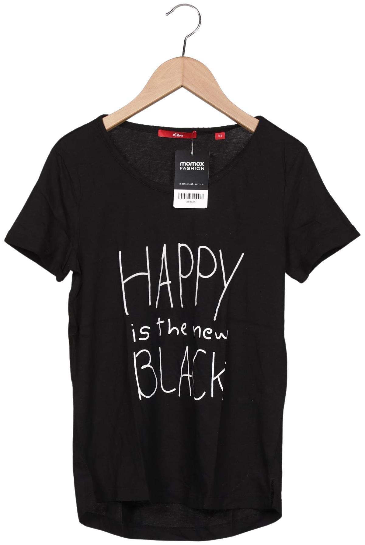 

s.Oliver Damen T-Shirt, schwarz, Gr. 32