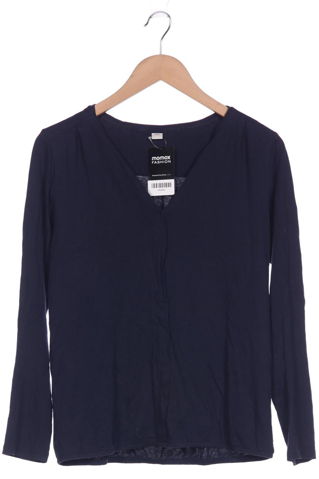 

s.Oliver Damen Langarmshirt, marineblau, Gr. 38