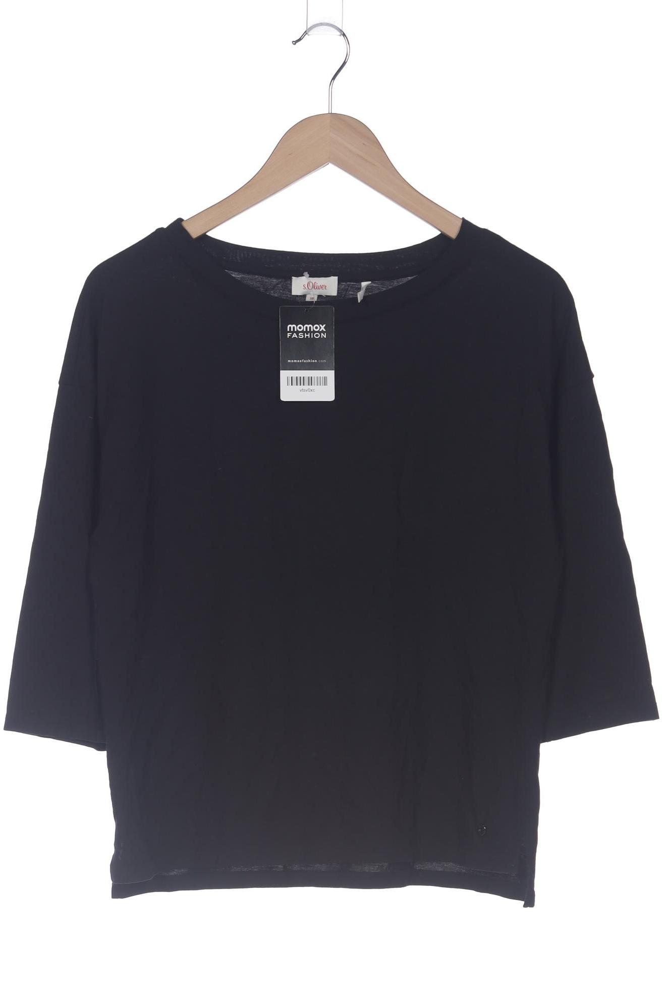 

s.Oliver Damen Langarmshirt, schwarz, Gr. 38