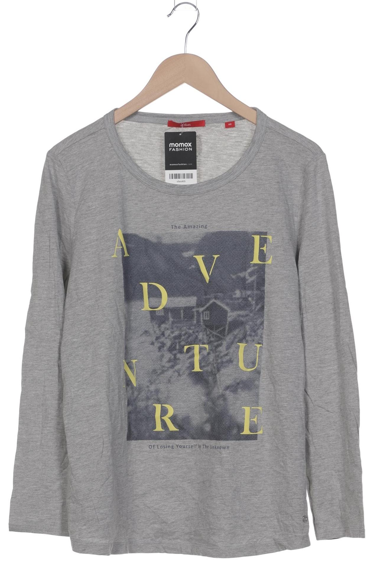 

s.Oliver Damen Langarmshirt, grau, Gr. 46
