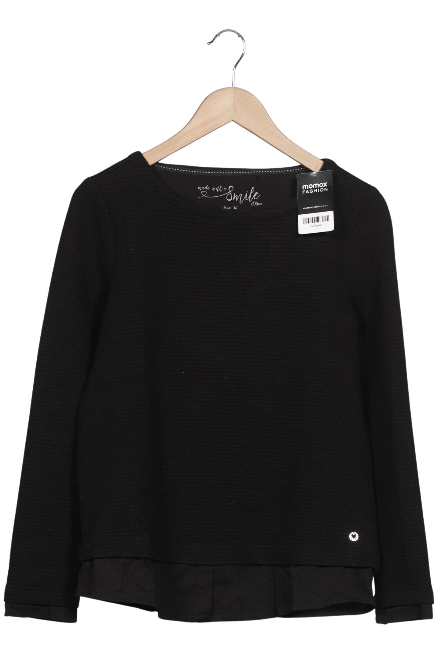 

s.Oliver Damen Sweatshirt, schwarz, Gr. 36