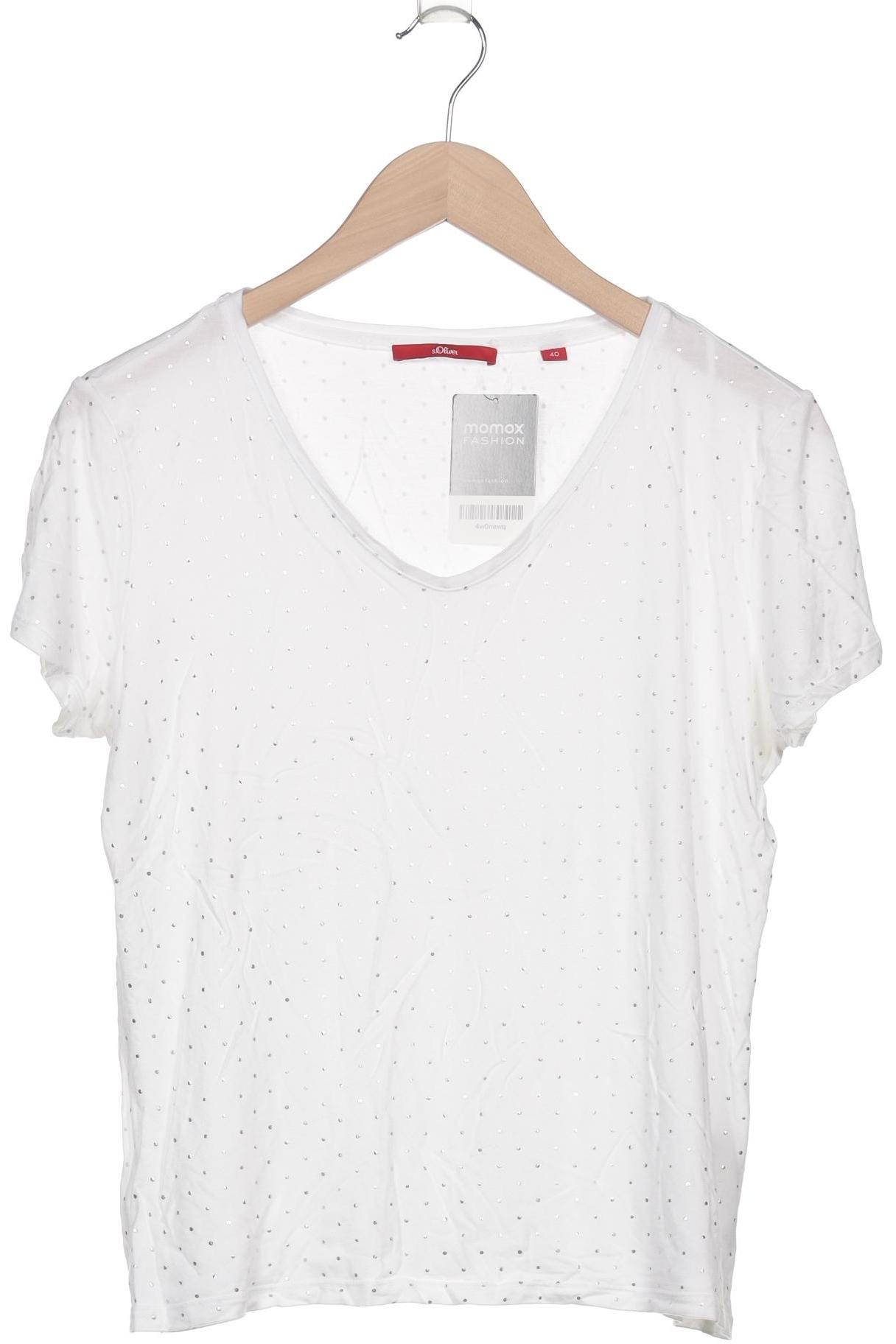 

s.Oliver Damen T-Shirt, weiß, Gr. 40