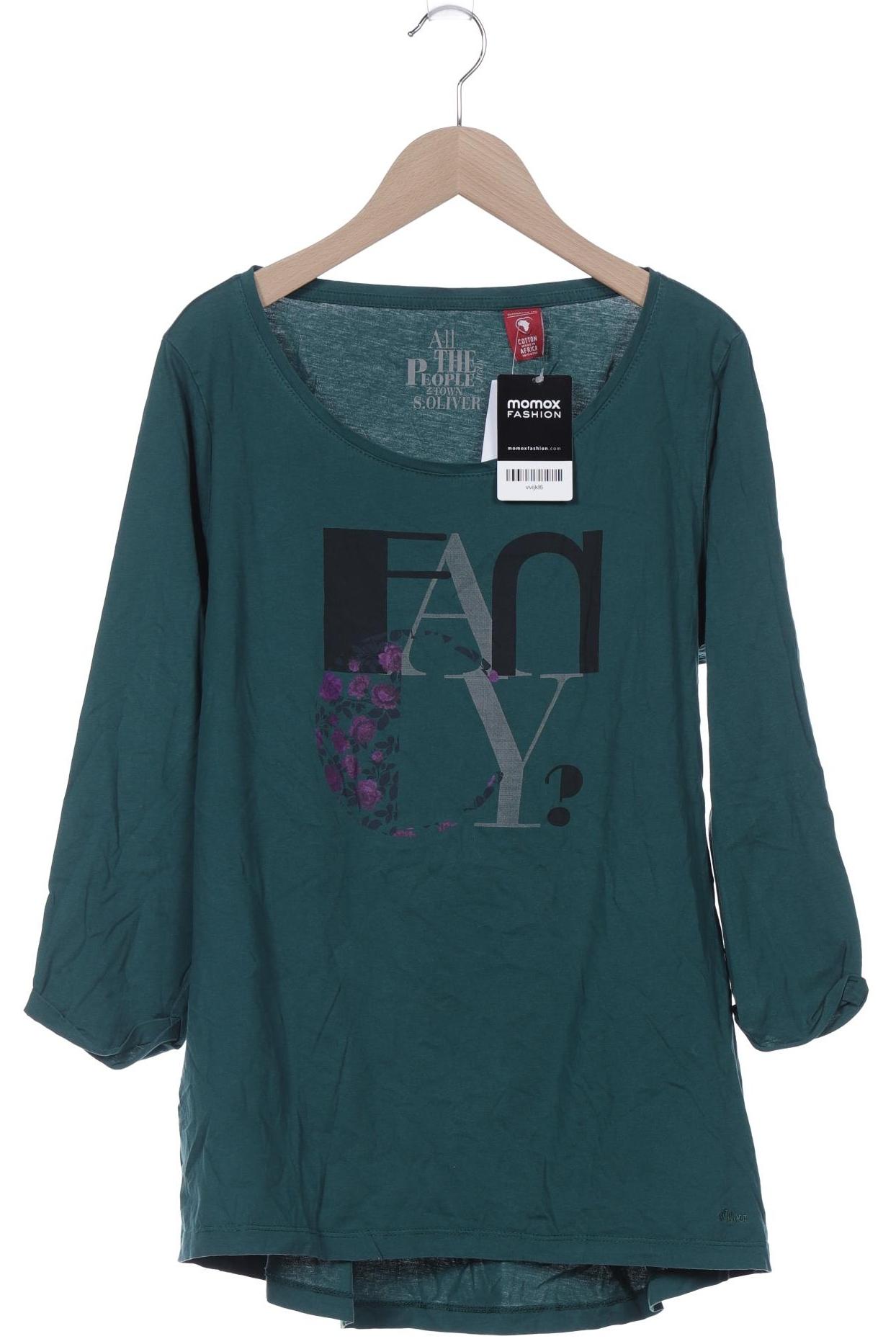 

s.Oliver Damen Langarmshirt, grün, Gr. 44