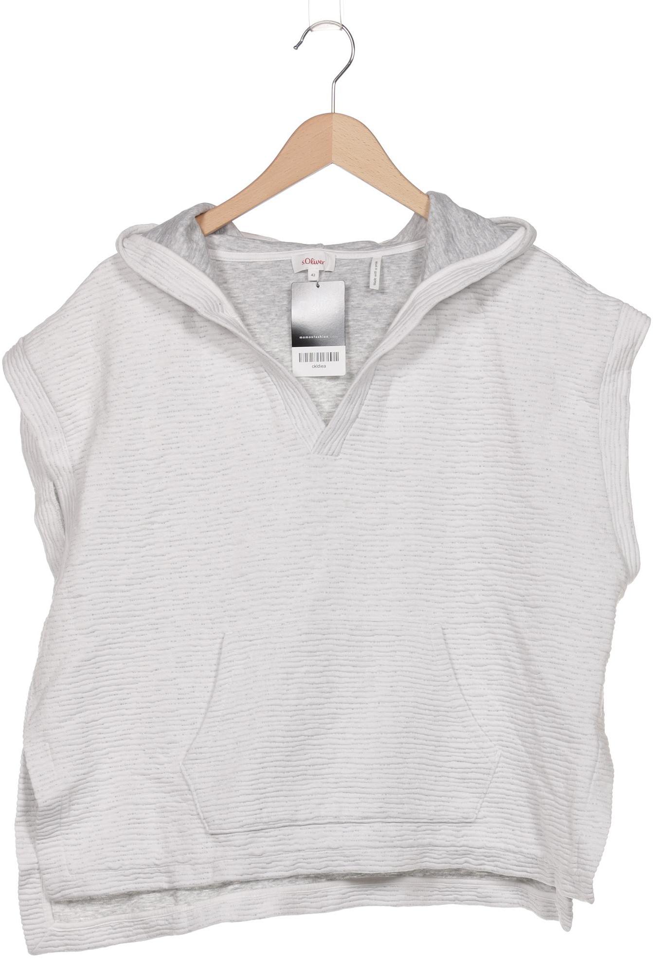 

s.Oliver Damen Kapuzenpullover, weiß, Gr. 42