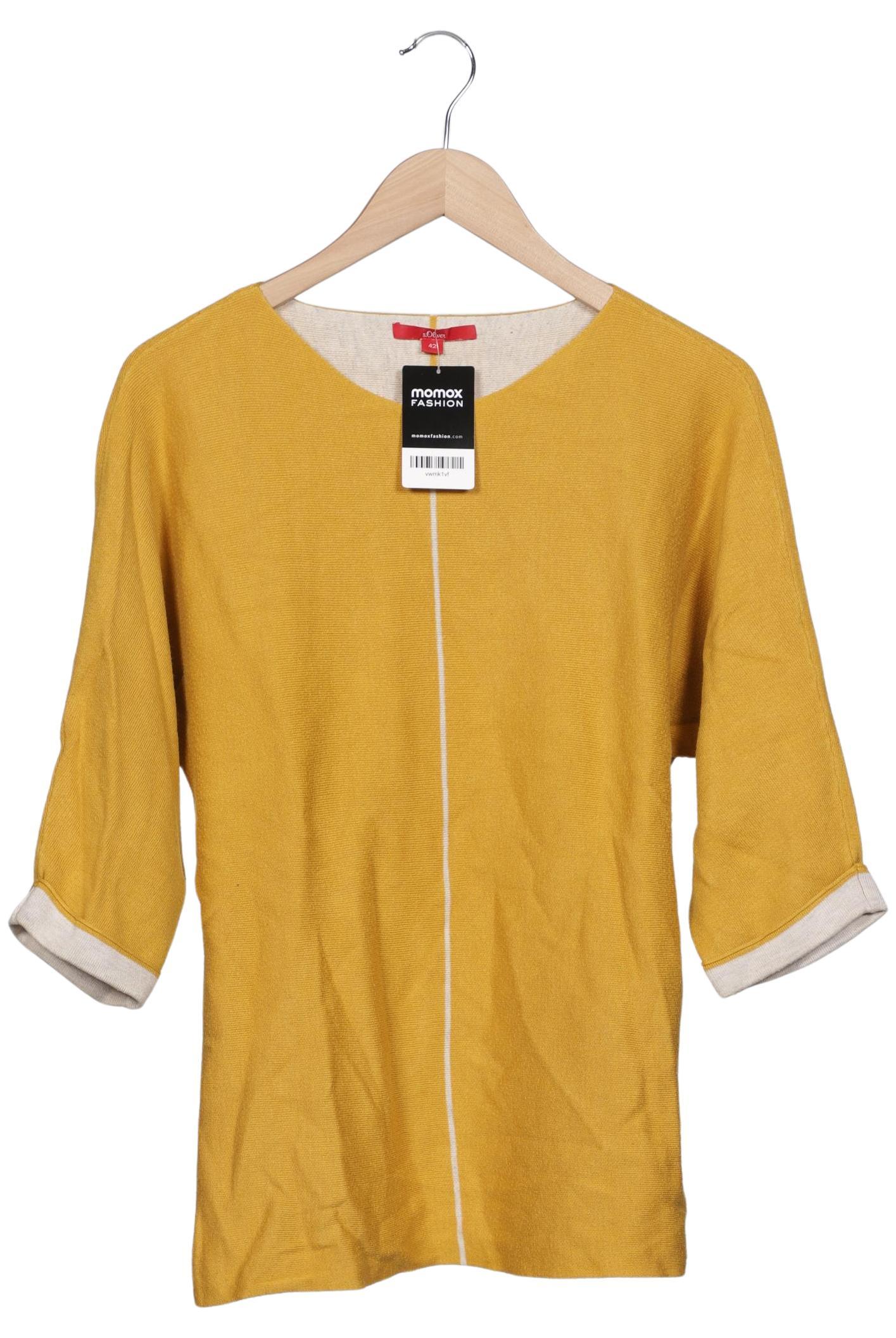 

s.Oliver Damen Pullover, gelb, Gr. 42