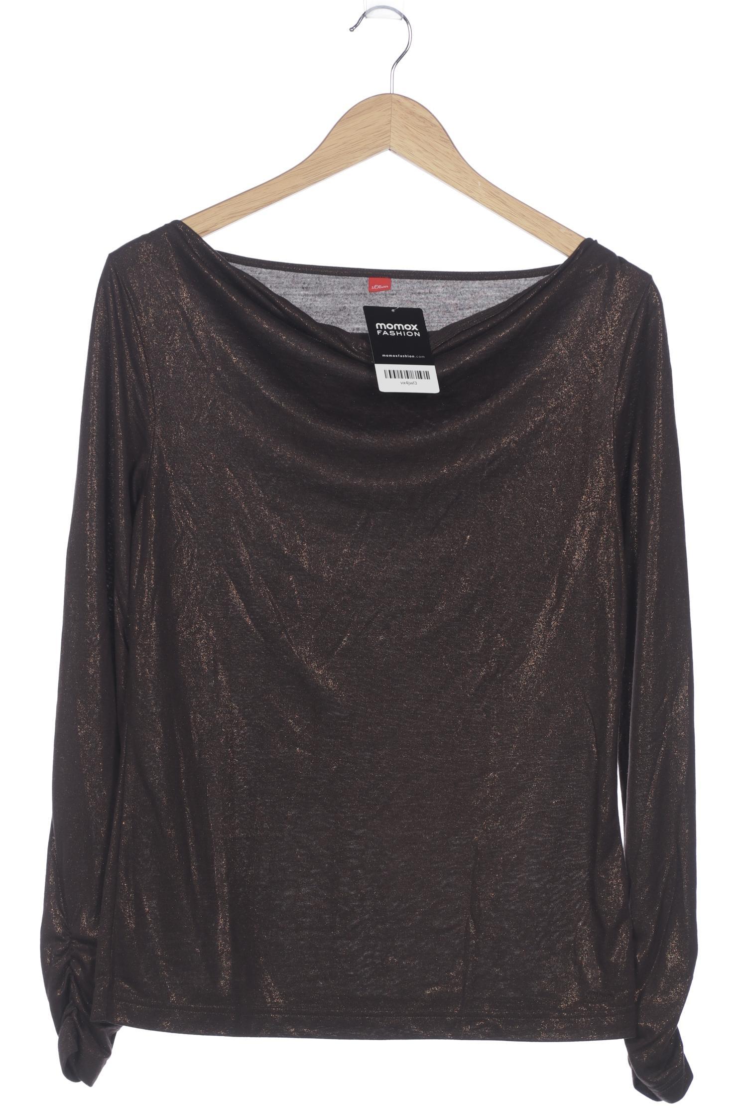 

s.Oliver Damen Langarmshirt, braun, Gr. 40