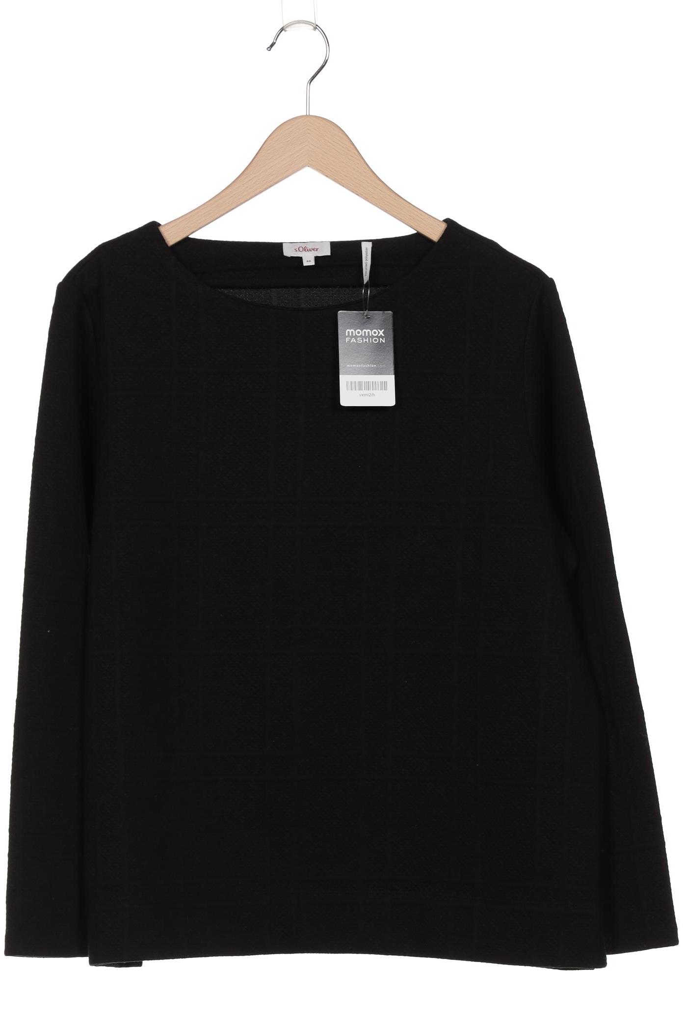 

s.Oliver Damen Sweatshirt, schwarz, Gr. 44