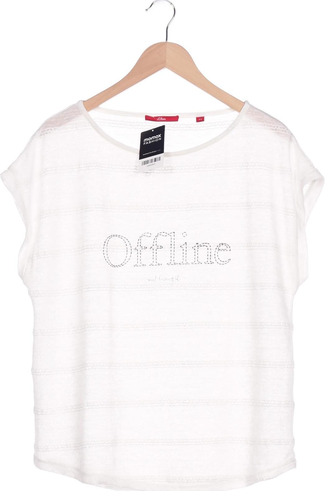 

s.Oliver Damen T-Shirt, weiß, Gr. 44