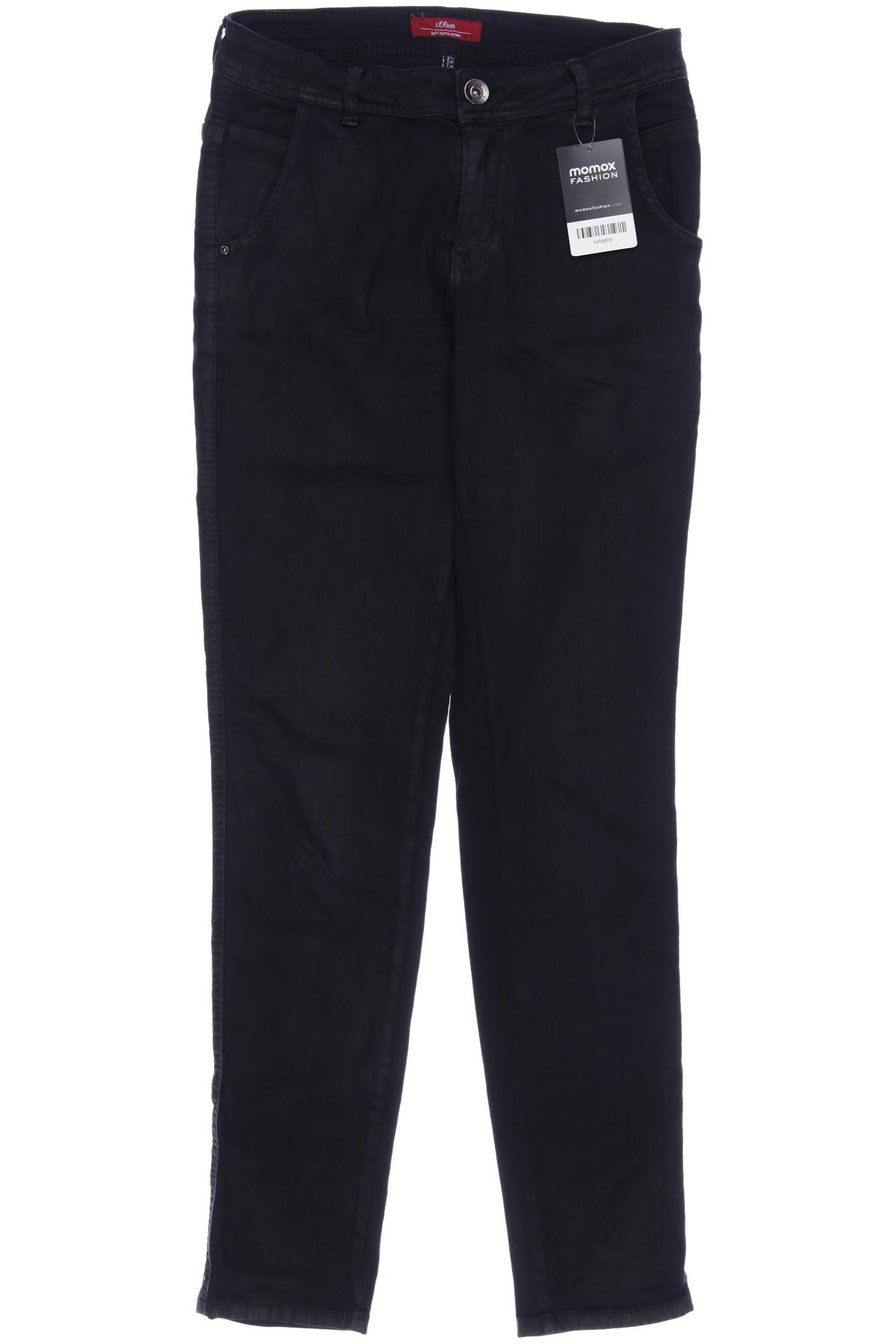 

s.Oliver Damen Jeans, schwarz