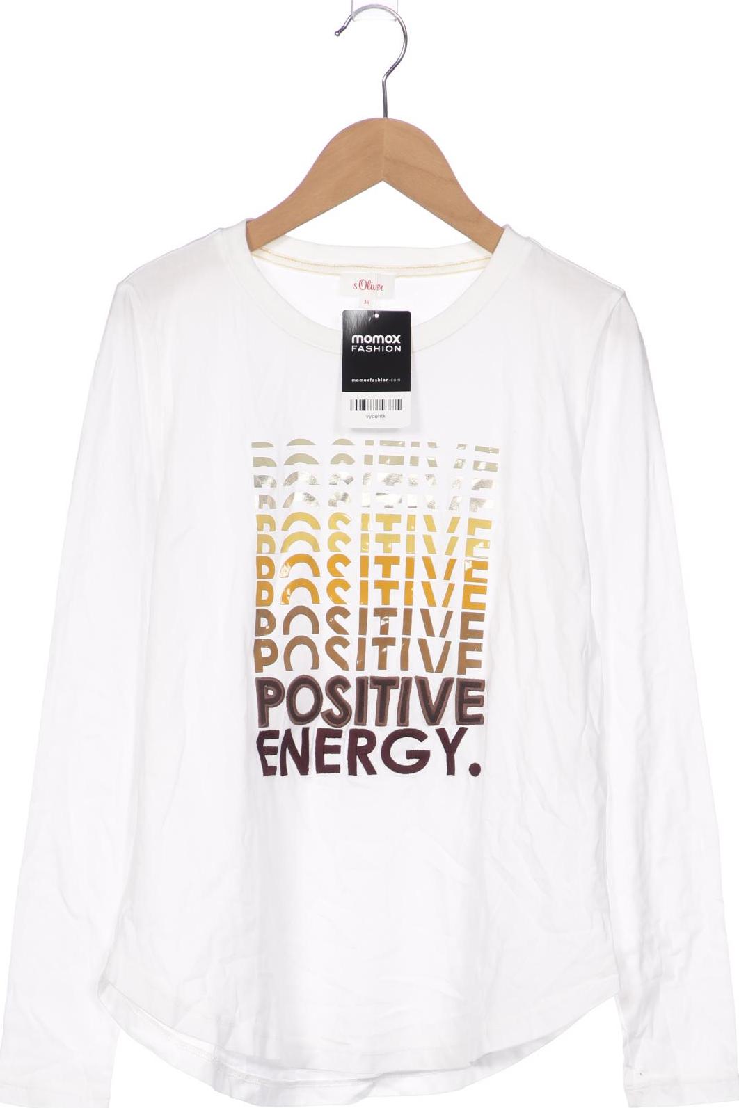 

s.Oliver Damen Langarmshirt, weiß, Gr. 36