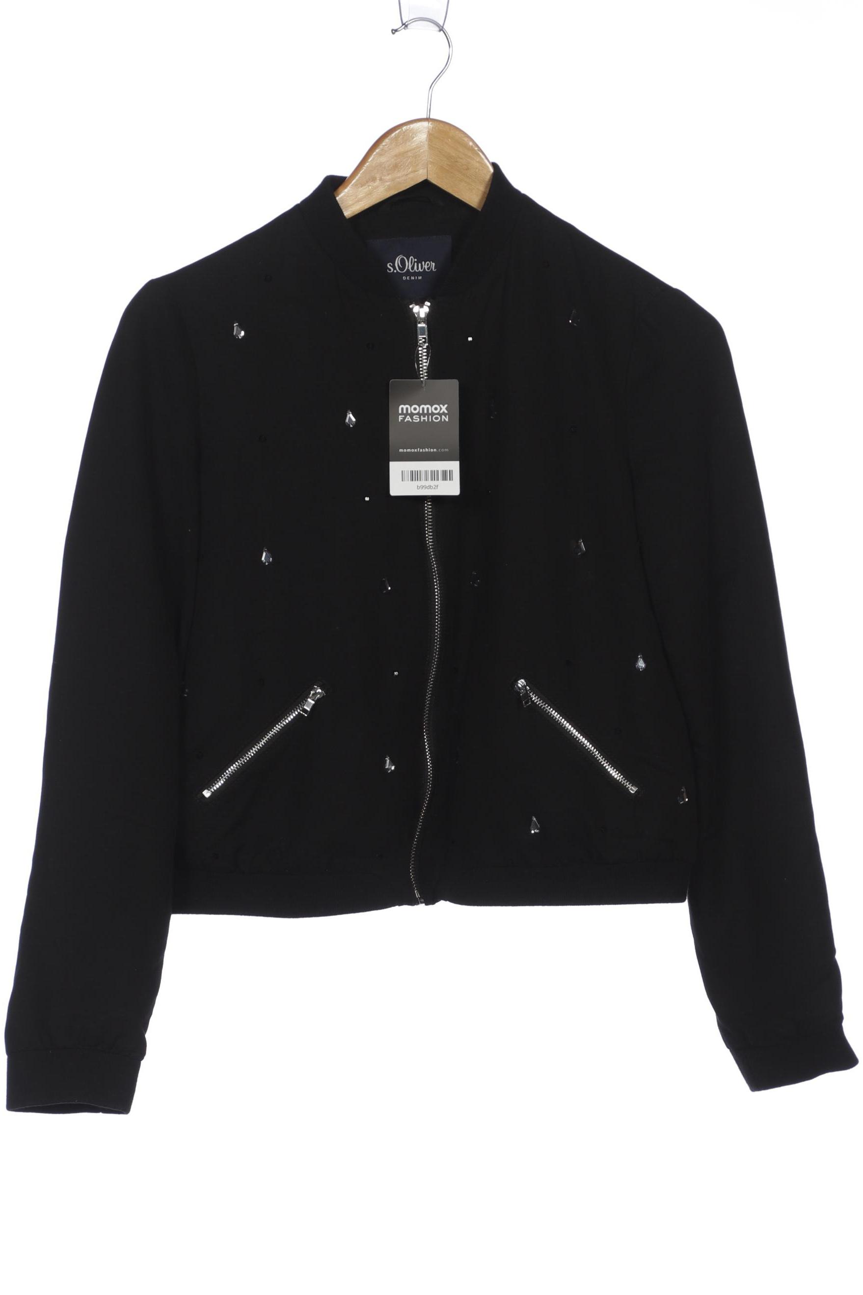 

s.Oliver Damen Jacke, schwarz, Gr. 36