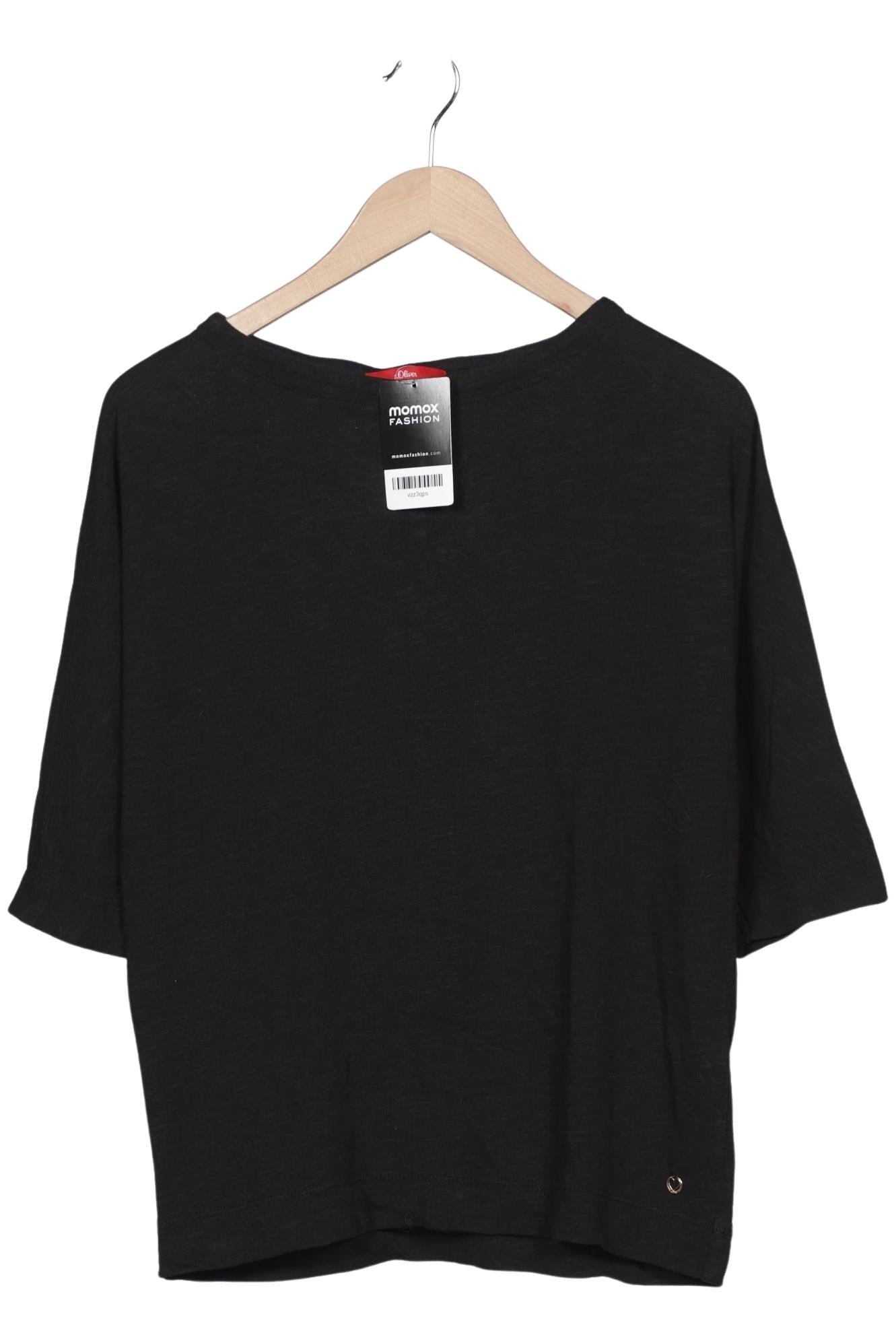 

s.Oliver Damen Langarmshirt, schwarz, Gr. 36