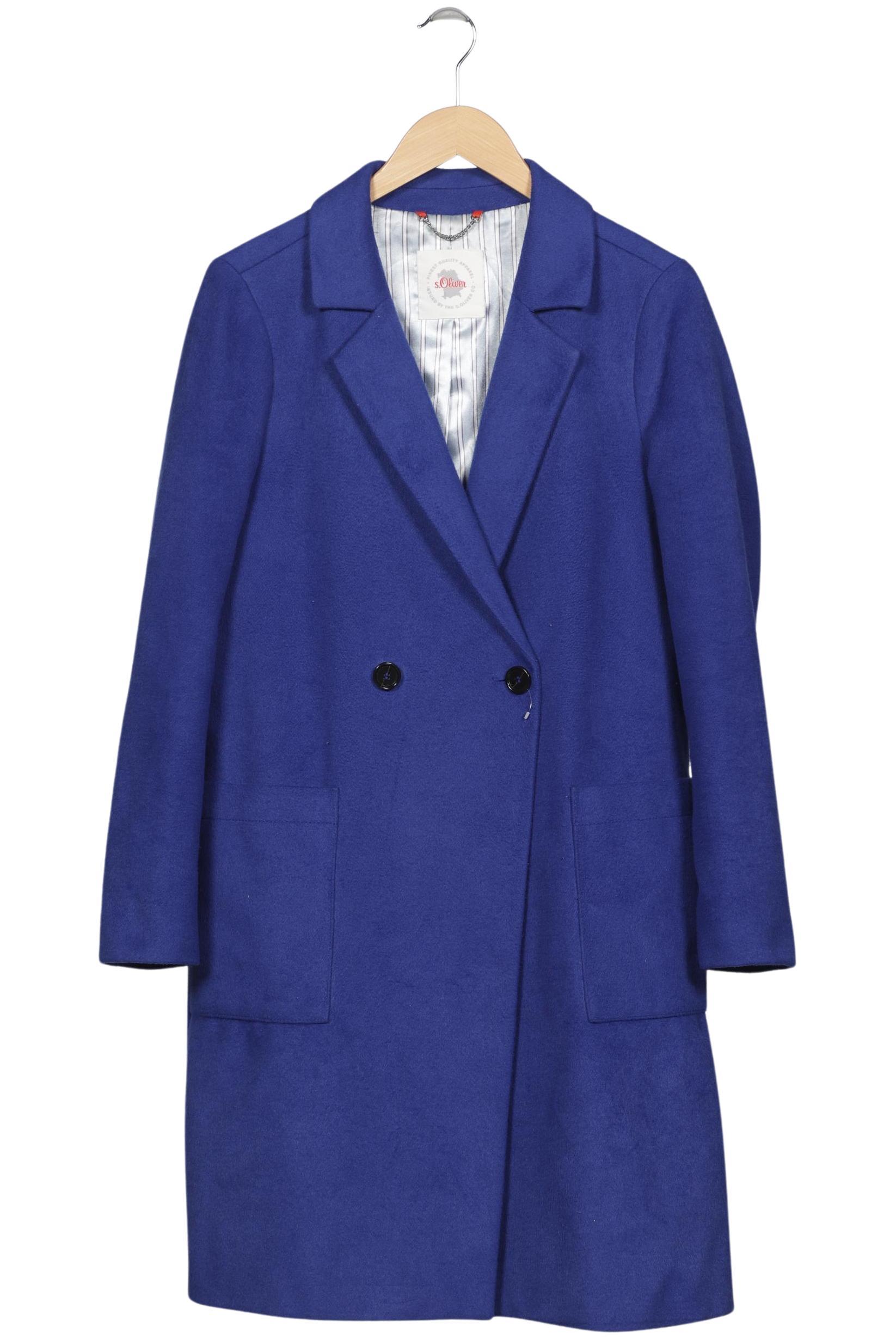 

s.Oliver Damen Mantel, blau, Gr. 38