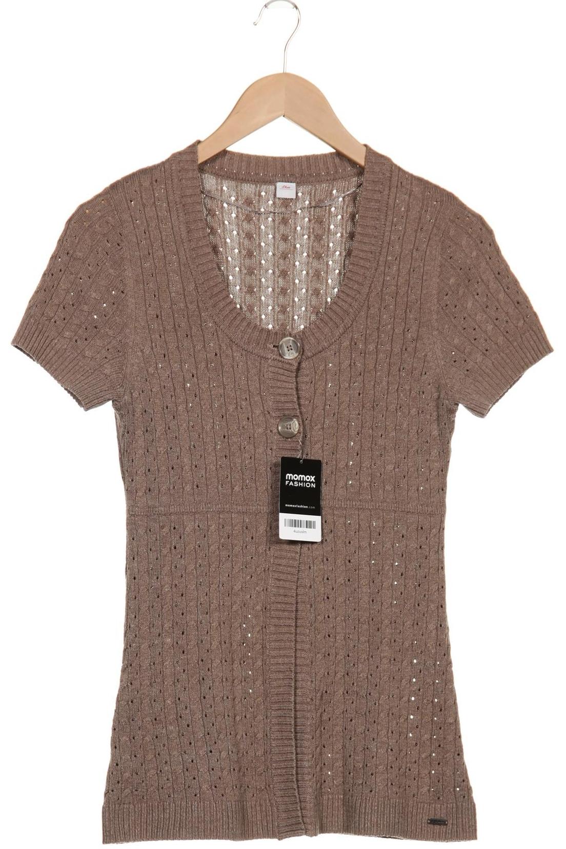 

s.Oliver Damen Strickjacke, braun, Gr. 38