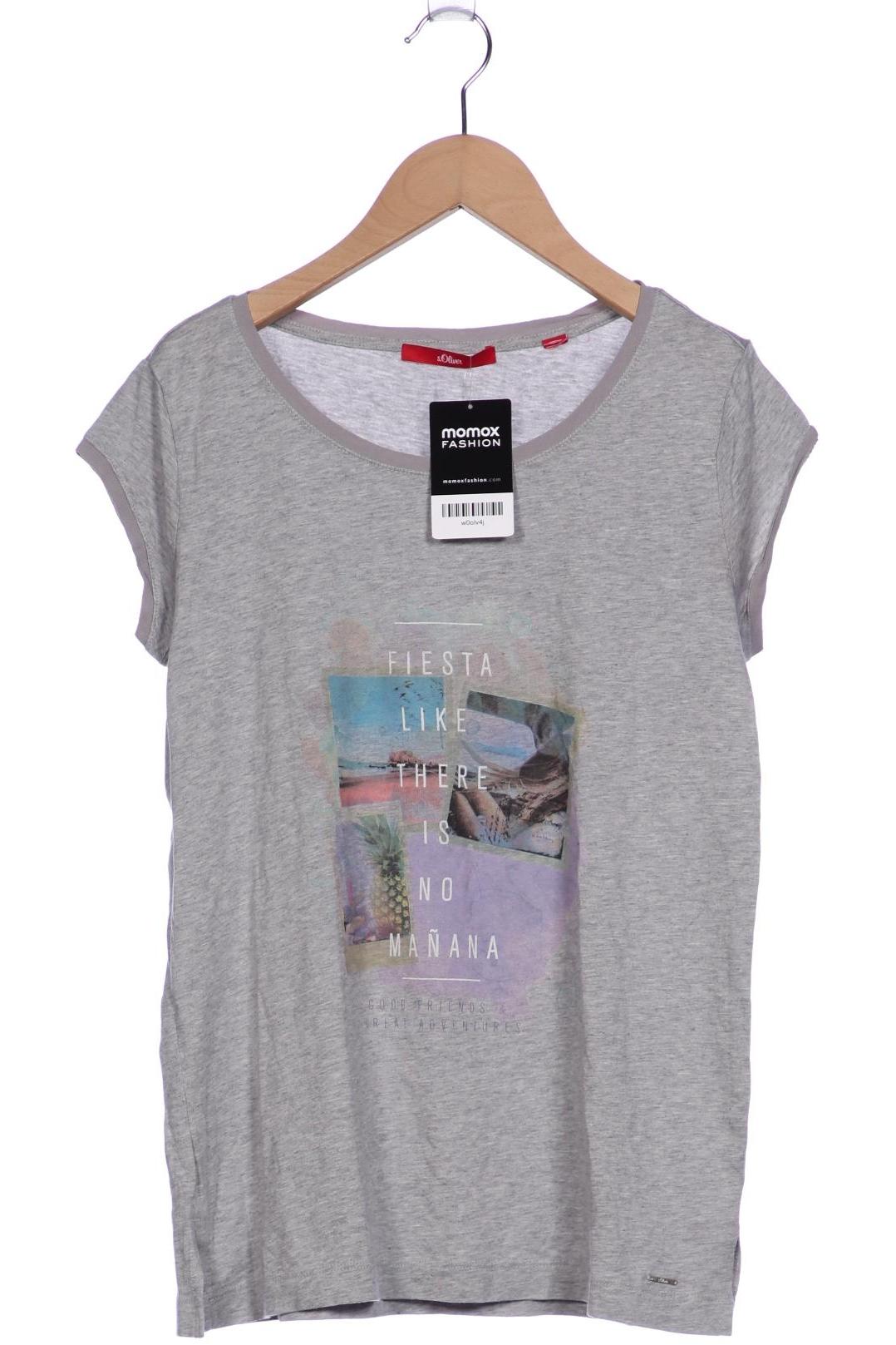

s.Oliver Damen T-Shirt, grau, Gr. 38