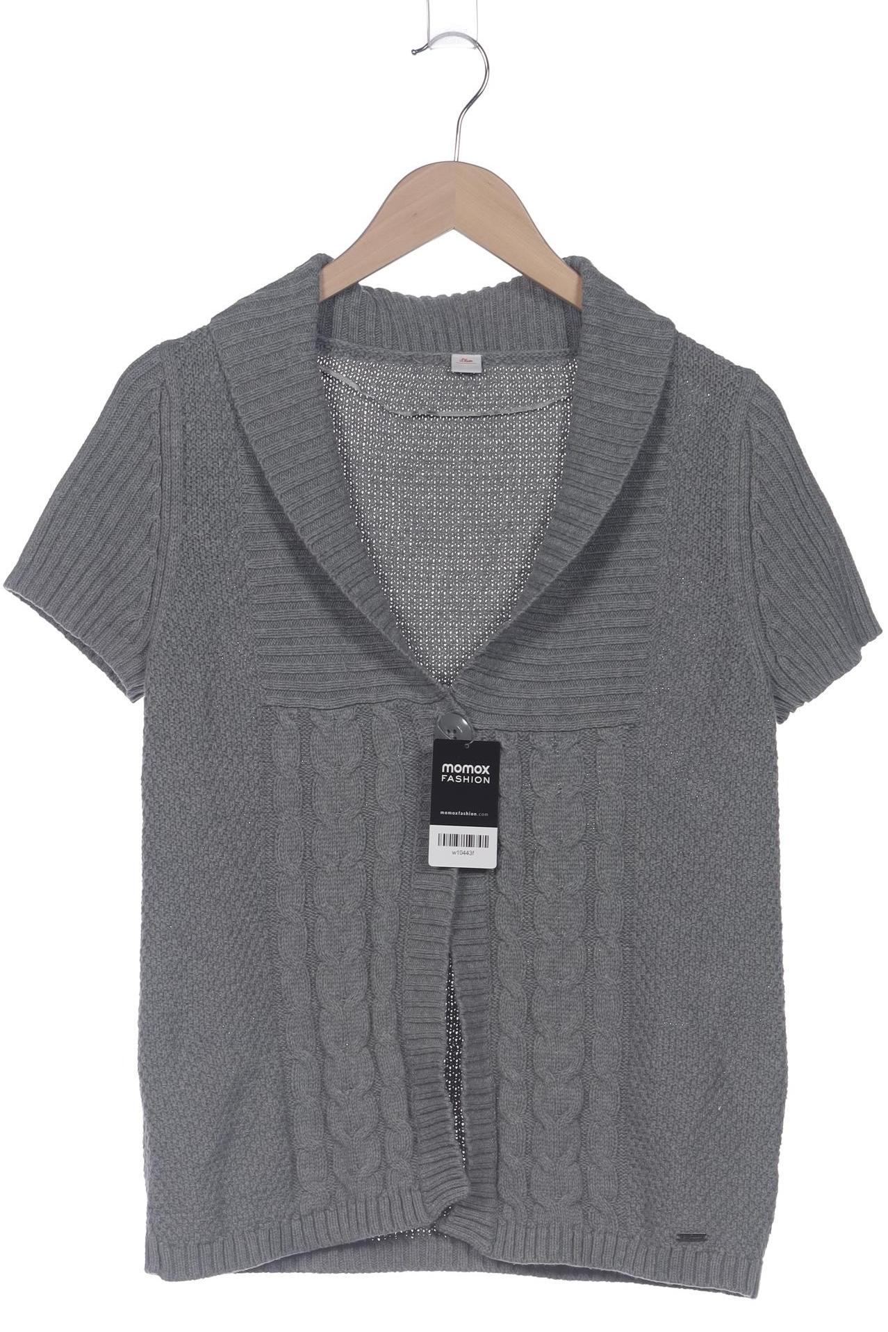 

s.Oliver Damen Strickjacke, grau, Gr. 40
