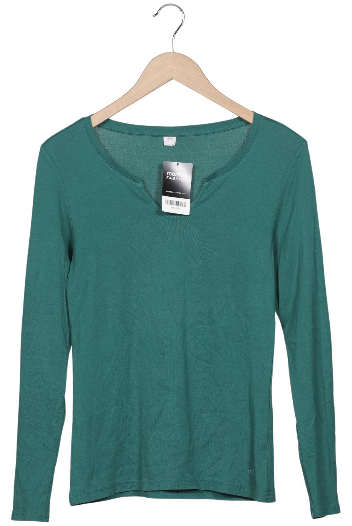 

s.Oliver Damen Langarmshirt, grün, Gr. 38