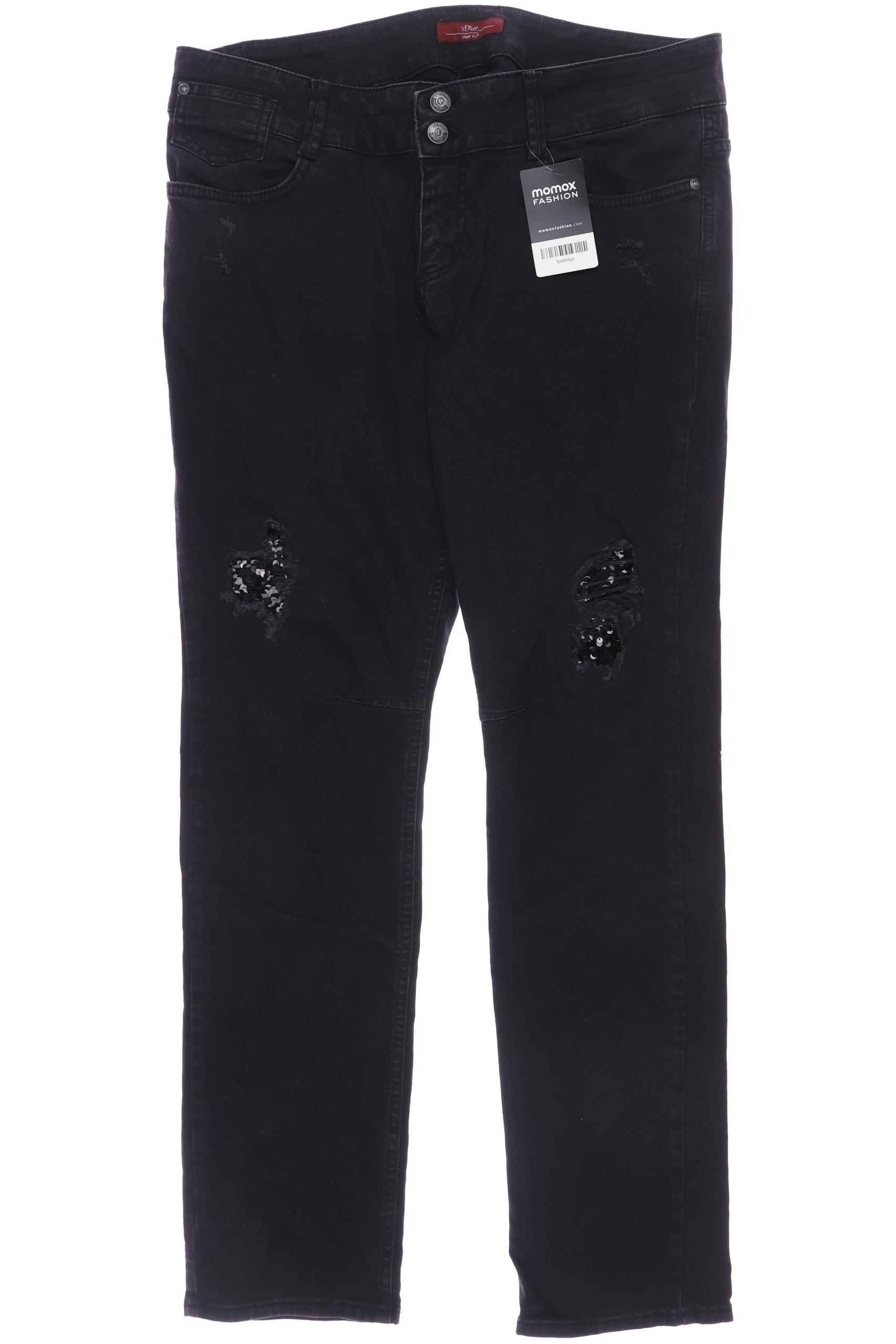 

s.Oliver Damen Jeans, schwarz, Gr. 44