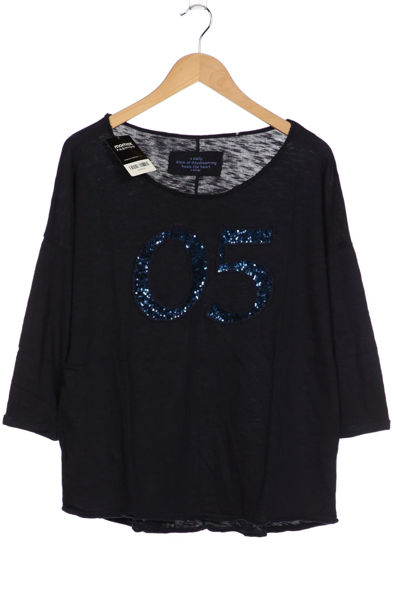 

s.Oliver Damen Langarmshirt, marineblau, Gr. 52