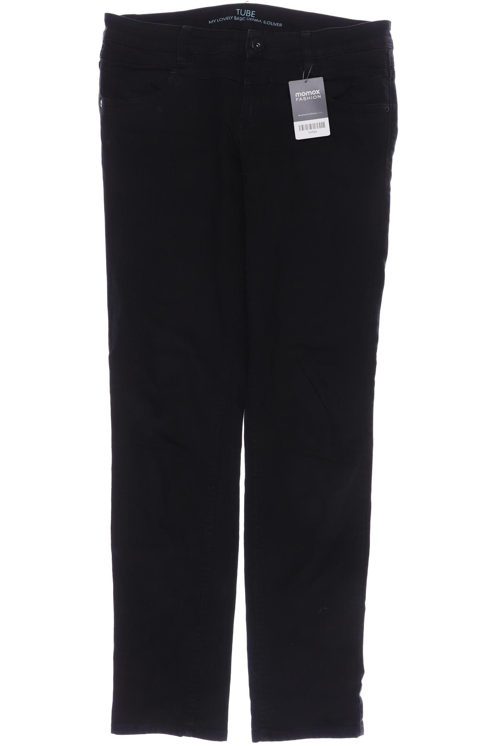 

s.Oliver Damen Jeans, schwarz