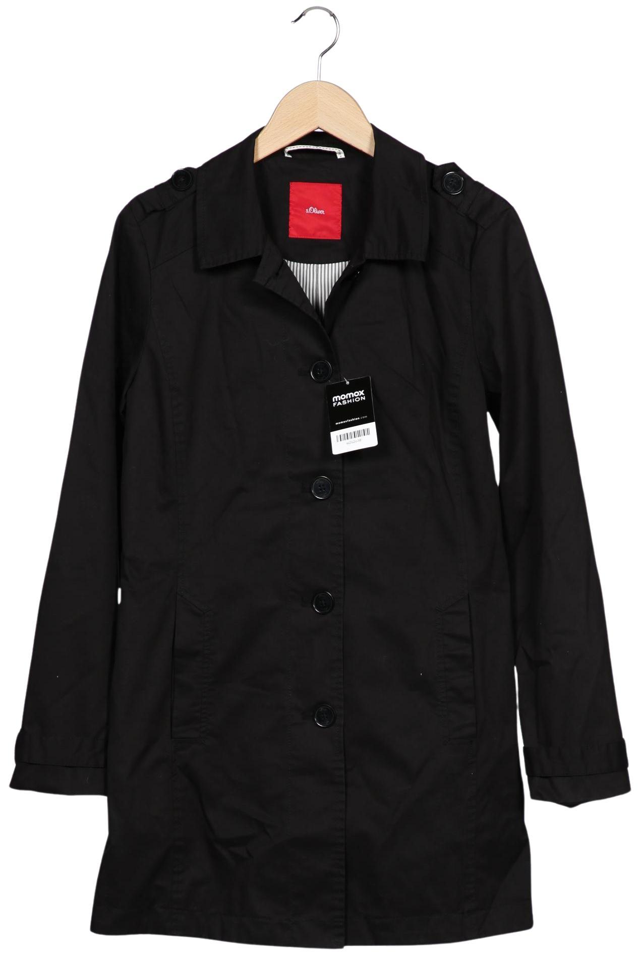 

s.Oliver Damen Mantel, schwarz, Gr. 38